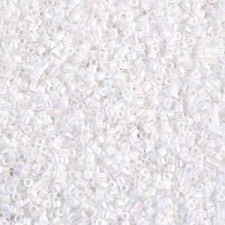 Miyuki delica beads 15/0 - White pearl ab DBS-202